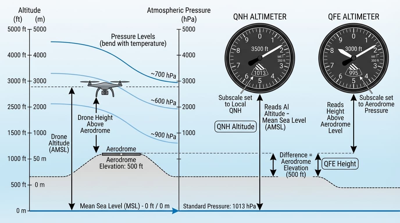 Altitude and pressure relationship diagram